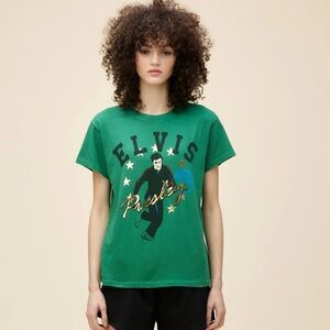 Daydreamer Sun Records x Elvis Collegiate Tour Tee Green NWT Size 1X